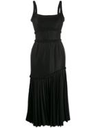 Atu Body Couture Tiered Flared Dress - Black