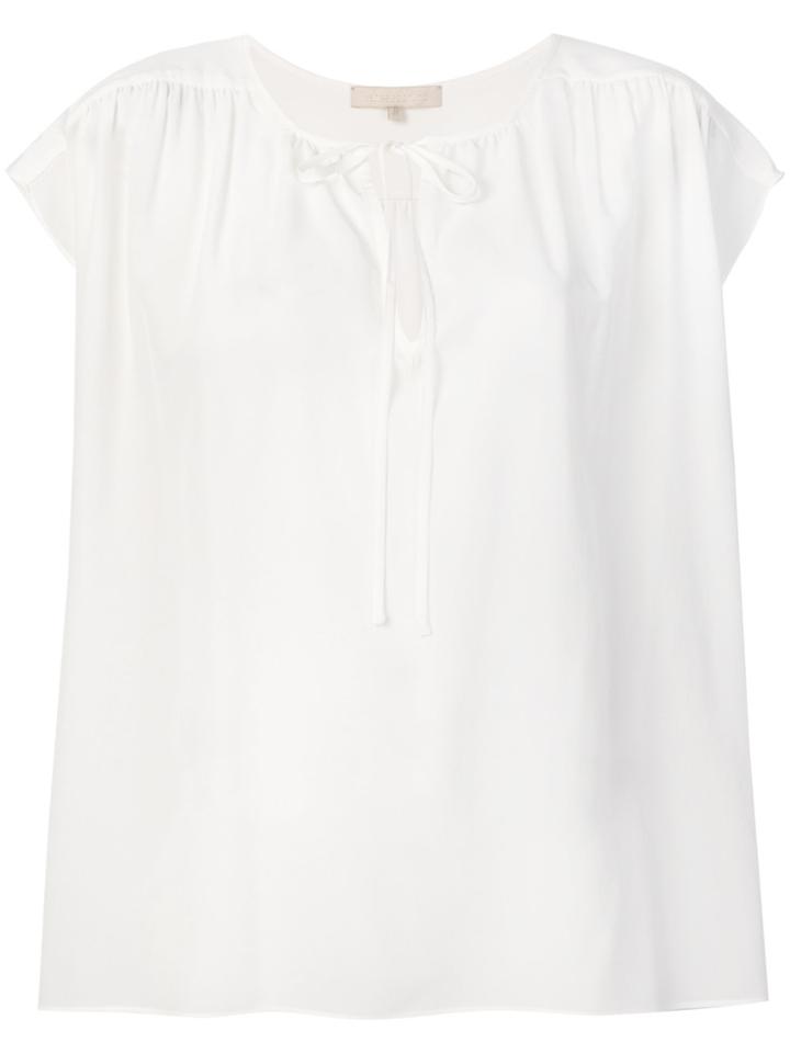 Vanessa Bruno Embroidered 3/4 Sleeve Blouse - White