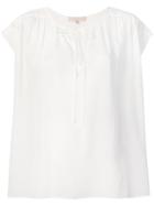 Vanessa Bruno Embroidered 3/4 Sleeve Blouse - White