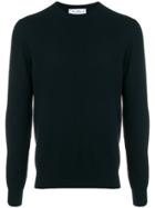 Salvatore Ferragamo Ribbed Knit Jumper - Blue