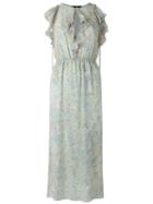 Talie Nk Silk Midi Dress, Women's, Size: 36, Grey, Silk