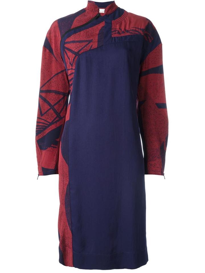 A.f.vandevorst 161 Drifter Dress, Women's, Size: 38, Blue, Silk/spandex/elastane/triacetate