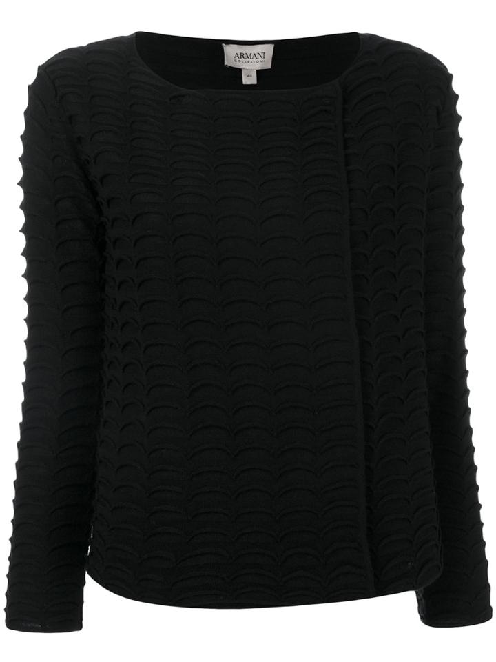 Armani Collezioni Classic Knitted Sweater - Black