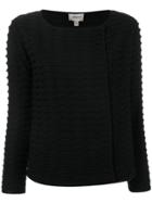 Armani Collezioni Classic Knitted Sweater - Black
