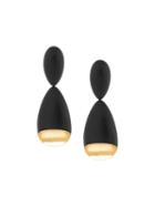 Monies Oval Shape Earrings, Women's, Black