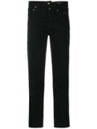 Saint Laurent Straight Leg Denim Jeans - Black