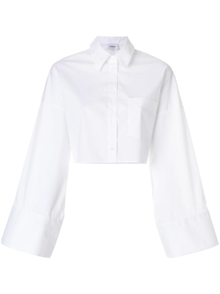 Dondup Flared-sleeve Cropped Shirt - White