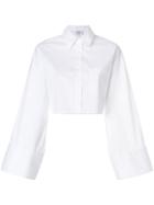 Dondup Flared-sleeve Cropped Shirt - White