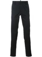 Dsquared2 Slim Fit Trousers, Men's, Size: 56, Black, Spandex/elastane/cotton