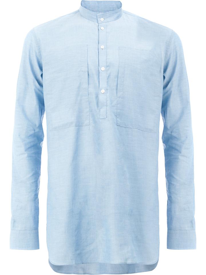 Dolce & Gabbana Contrast Collar Shirt - White