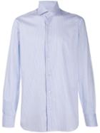 Barba Striped Long Sleeve Shirt - White