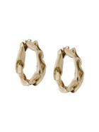 Jil Sander Large Hoop Earrings - Gold