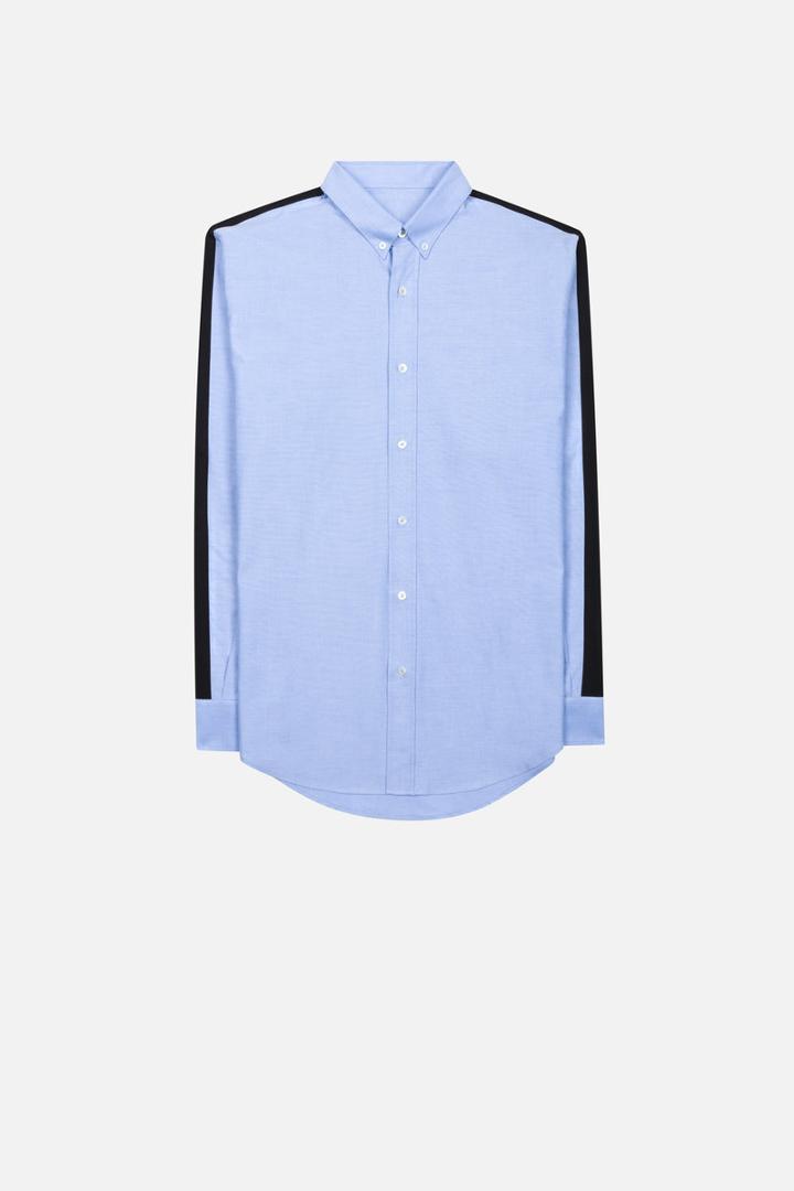 Ami Alexandre Mattiussi Button Down Shirt, Men's, Size: 43, Blue, Cotton