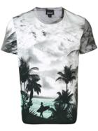 Just Cavalli Beach Print T-shirt - Black