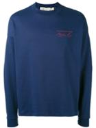 Martine Rose - Embroidered Sweatshirt - Men - Cotton - S, Blue, Cotton