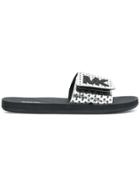 Michael Michael Kors Mk Metallic Slides