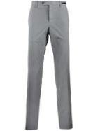 Pt01 Straight-cut Chino Trousers, Men's, Size: 56, Grey, Cotton/spandex/elastane