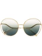 Chloé Eyewear Carlina Round-frame Sunglasses - Gold