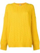 Loewe Cable Knit Sweater - Yellow & Orange