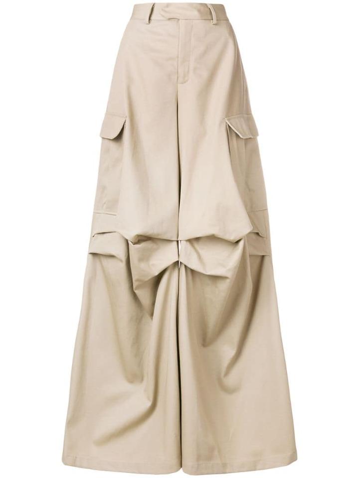 Matthew Adams Dolan Pleated Crago Trousers - Neutrals