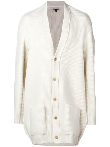 Hed Mayner Oversized Cardigan - White