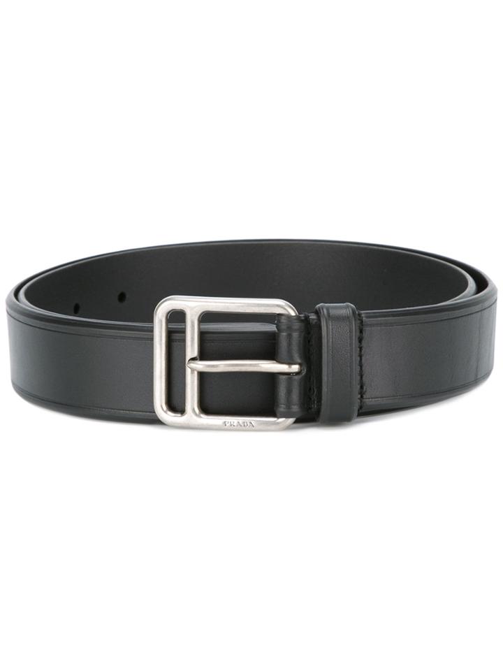 Prada Classic Buckle Belt - Black