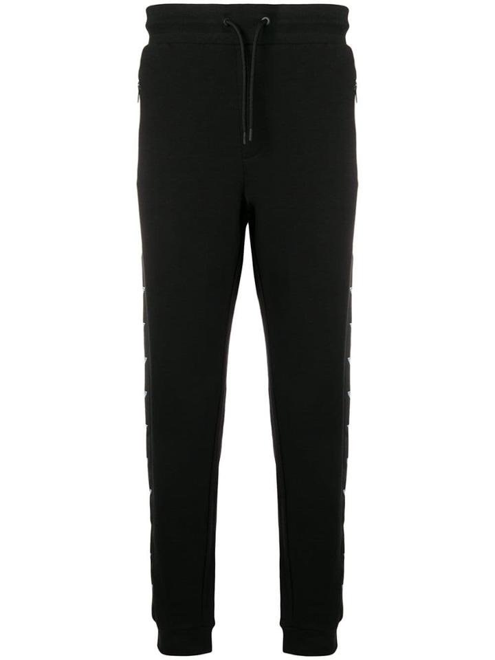 Emporio Armani Side Band Track Pants - Black