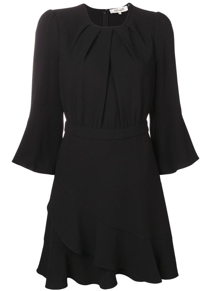 Dvf Diane Von Furstenberg Flared Cuff Dress - Black