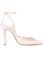 Sarah Flint Luisa 100 Embellished Pumps - Pink & Purple