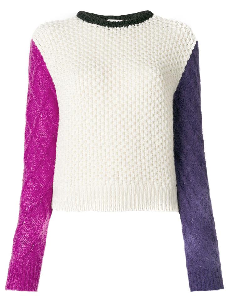 Fausto Puglisi - Colourblock Thick Jumper - Women - Polyamide/mohair/wool - 40, Polyamide/mohair/wool