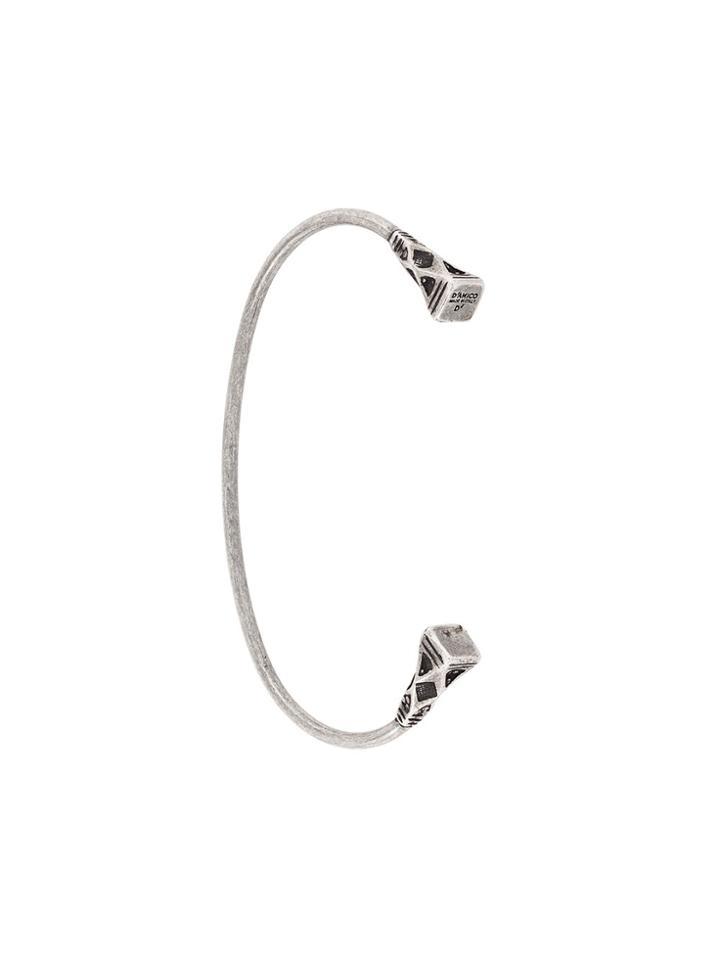 Andrea D'amico Embossed Thin Cuff - Metallic