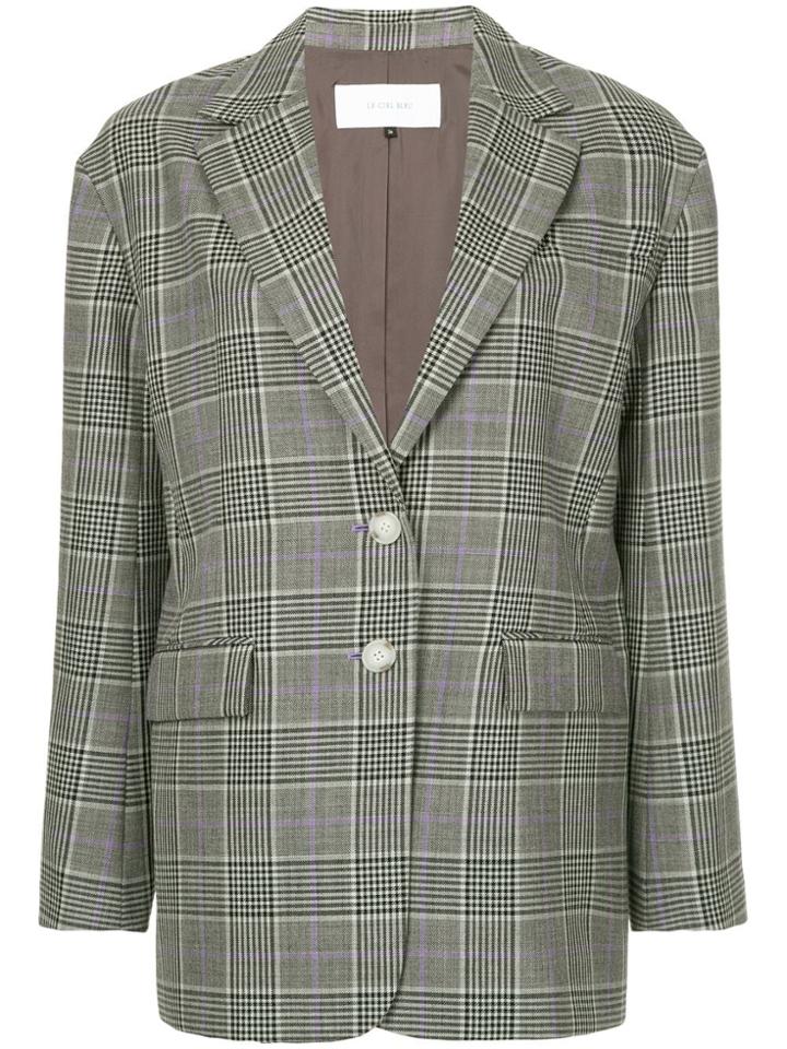 Le Ciel Bleu Checked Blazer - Grey