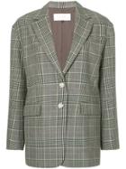 Le Ciel Bleu Checked Blazer - Grey