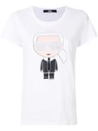 Karl Lagerfeld Iconic Karl Print T-shirt - White
