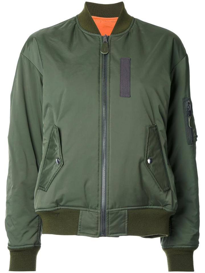 G.v.g.v. Lace-up Back Reversible Bomber Jacket
