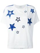 P.a.r.o.s.h. Go Star T-shit, Women's, White, Cotton/pvc