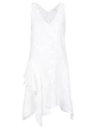 Derek Lam 10 Crosby Textured Ruffle Detail Dress