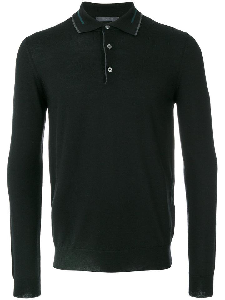 Pal Zileri - Knitted Polo Shirt - Men - Merino - 48, Black, Merino