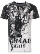 Balmain Mariniere Print T-shirt - Black