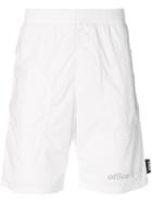 Upww Zipped Track Shorts - White