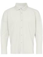 Homme Plissé Issey Miyake Ribbed Shirt - Grey