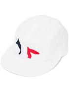 Maison Kitsuné 5p Fox Patch Hat - White