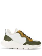 Yves Salomon Colour Block Sneakers - White