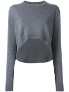 Opening Ceremony Asymmetric Hem Jumper, Women's, Size: Small, Grey, Wool