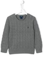 Ralph Lauren Kids Cable Knit Sweater, Boy's, Size: 6 Yrs, Grey