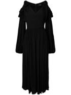 G.v.g.v. Rayon Cold Shoulder Dress - Black