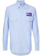 Gitman Vintage - Logo Embroidered Shirt - Men - Cotton - Xxl, Blue, Cotton