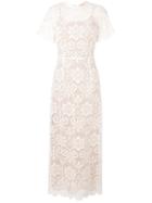 Erika Cavallini Lacework Long Dress - Neutrals
