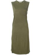 T By Alexander Wang Overlay Midi Dress, Women's, Size: Small, Green, Rayon