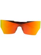 Balenciaga Eyewear Oversized Holographic Sunglasses - Orange